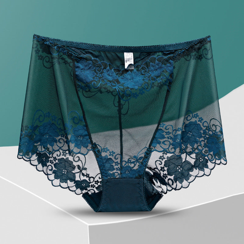 Women's Hand-Crocheted Lace High-Rise Boxer Briefs