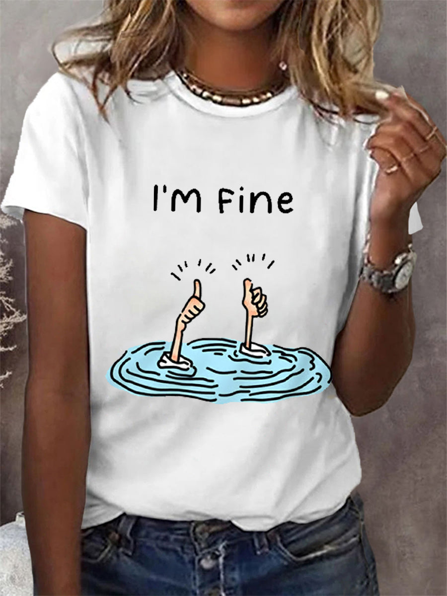 Women's I’m Fine Casual Tee