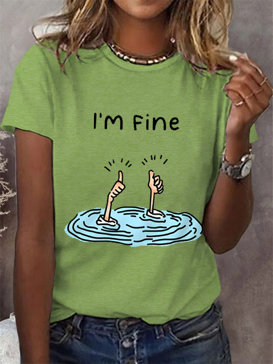 Women's I’m Fine Casual Tee