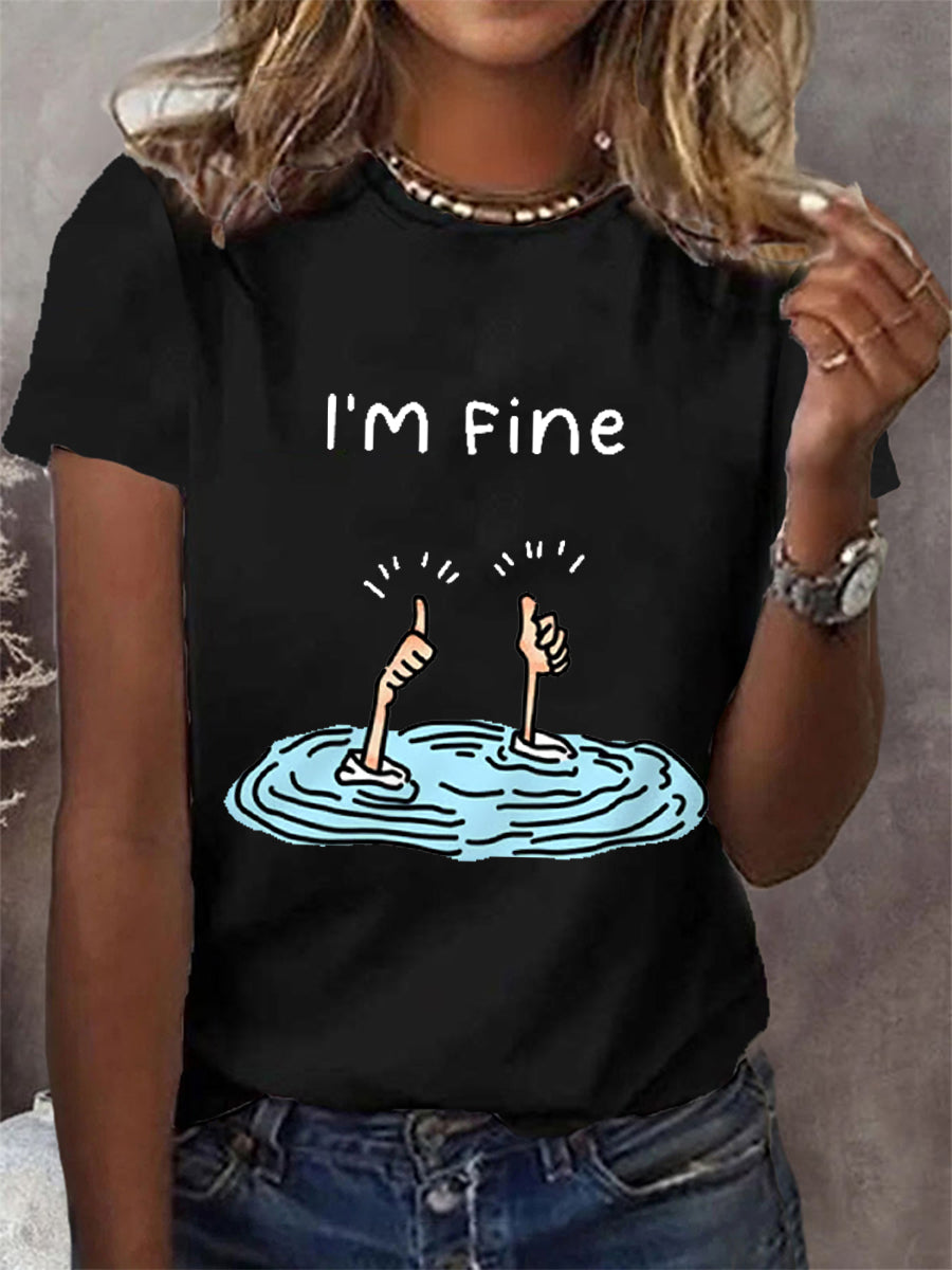 Women's I’m Fine Casual Tee
