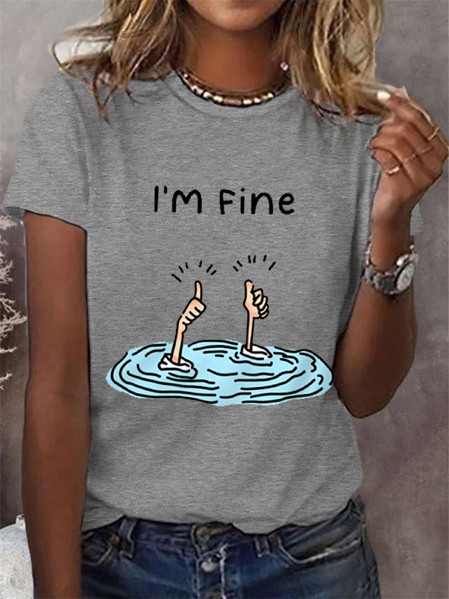 Women's I’m Fine Casual Tee