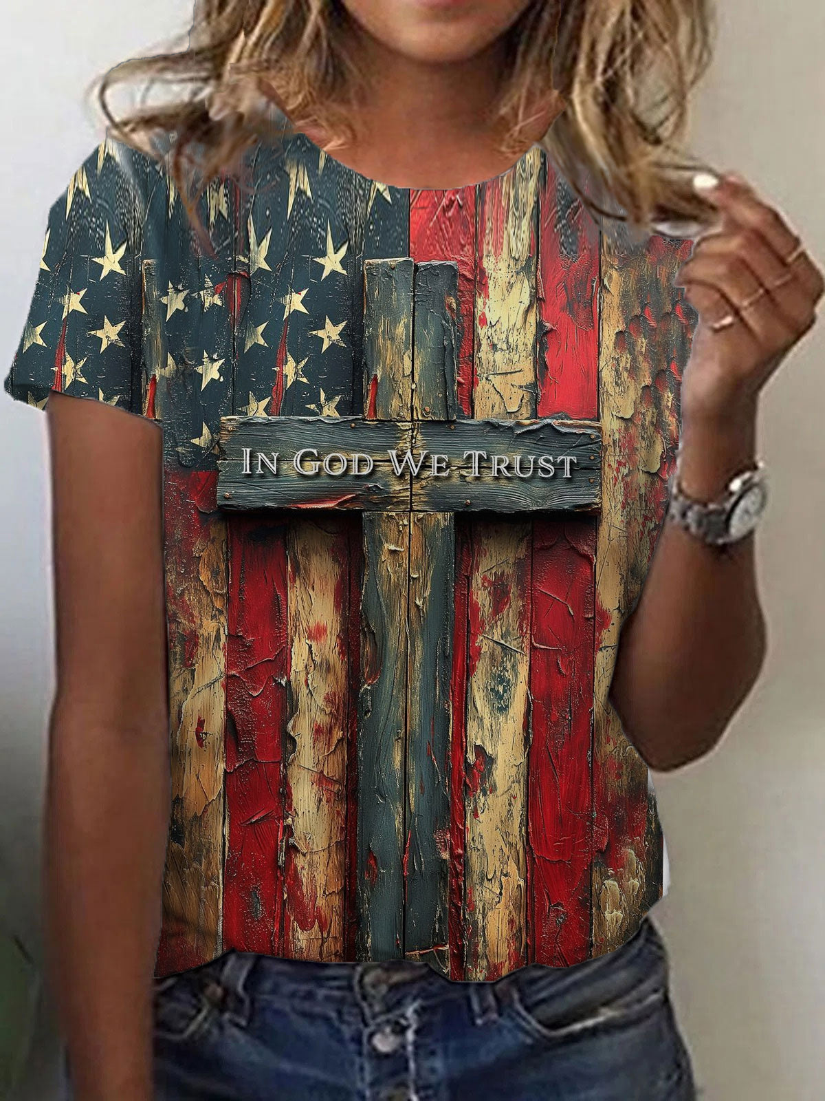 Women's In God We Trust Short-sleeved T-shirt