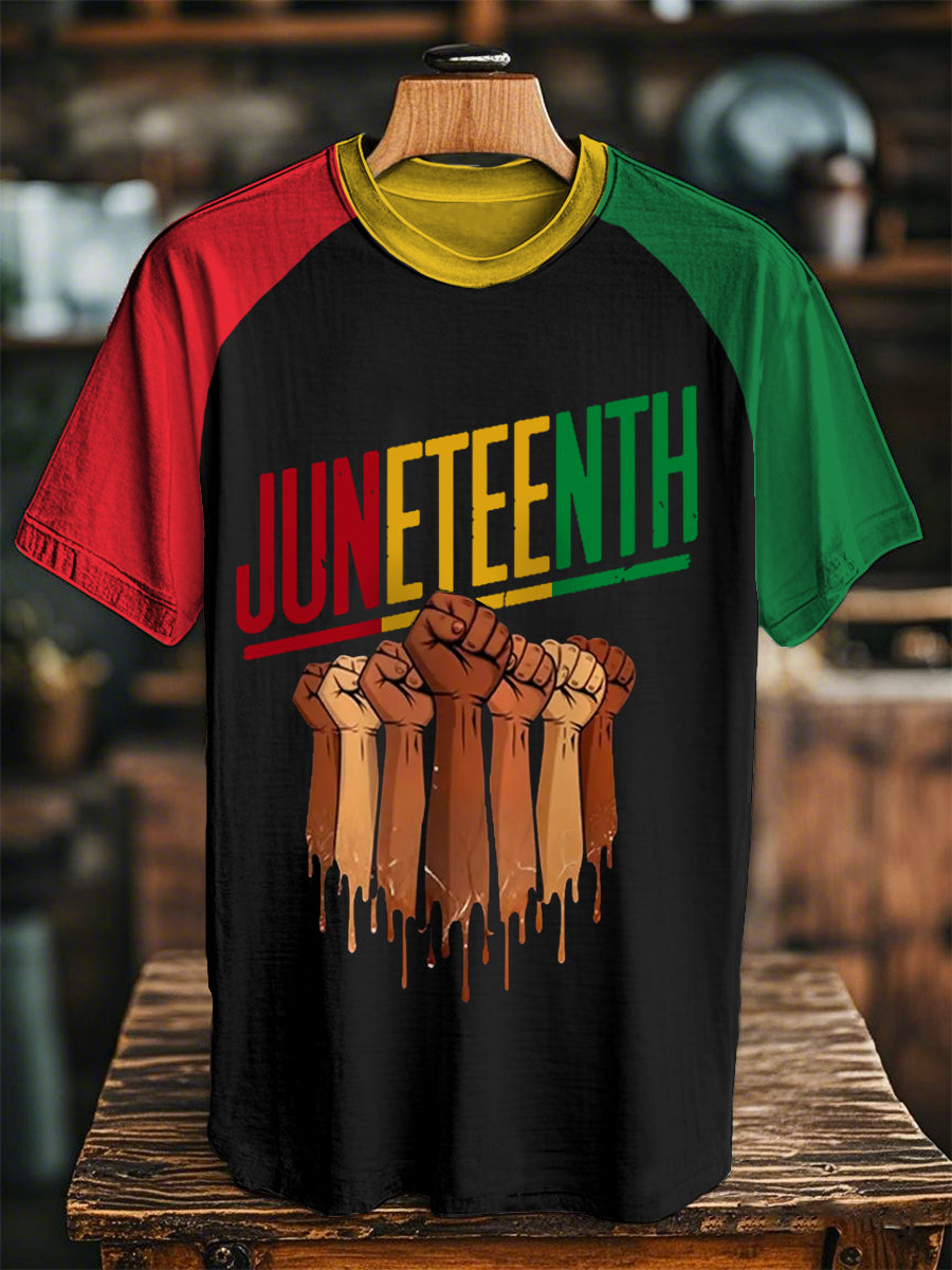 Unisex Juneteenth 1865 Print Casual Tee