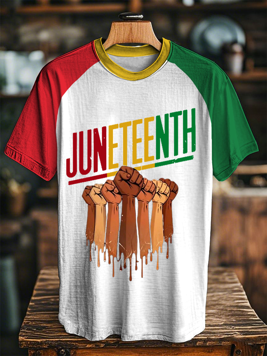 Unisex Juneteenth 1865 Print Casual Tee