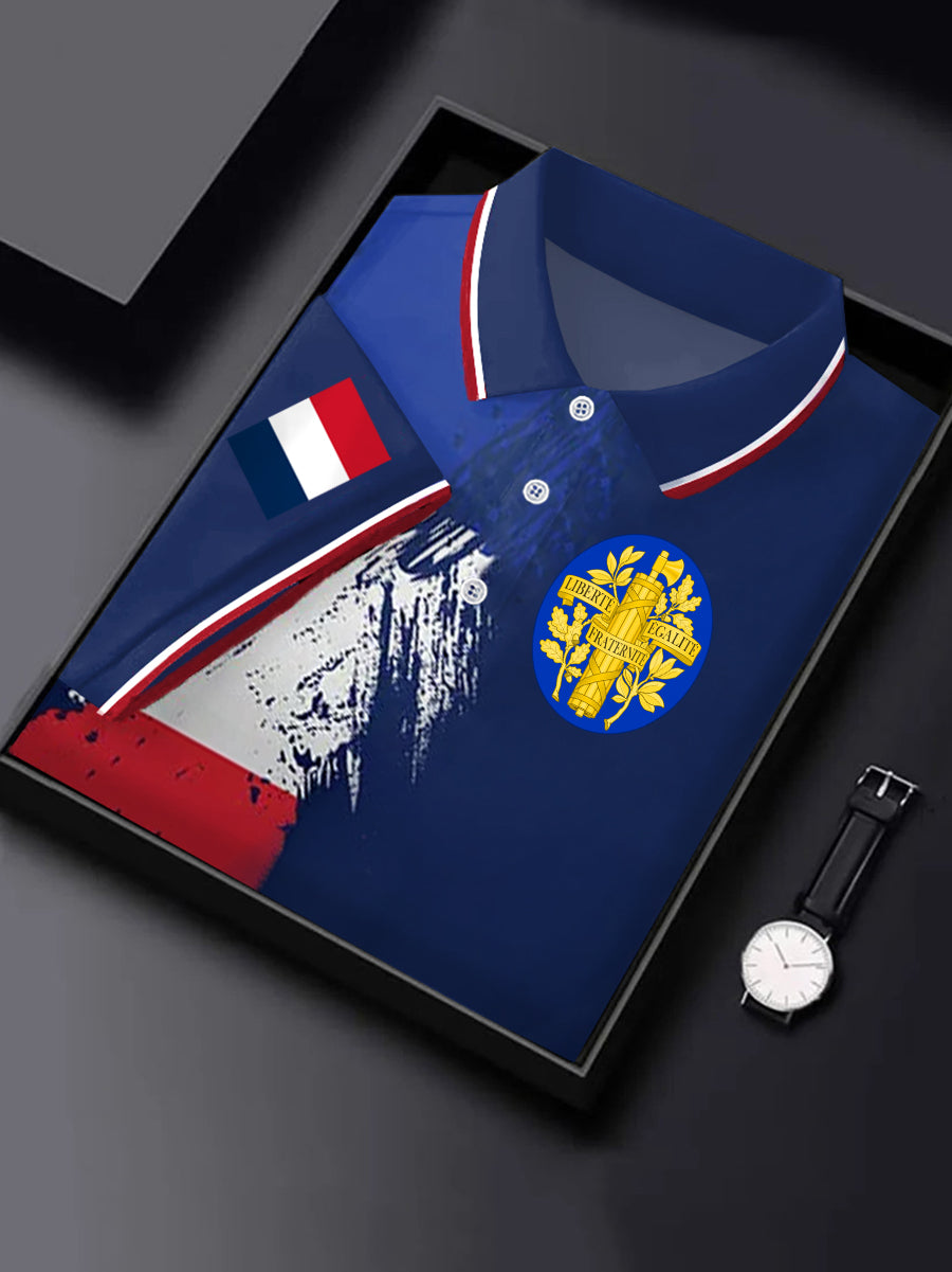 Chemise à manches courtes France pour homme