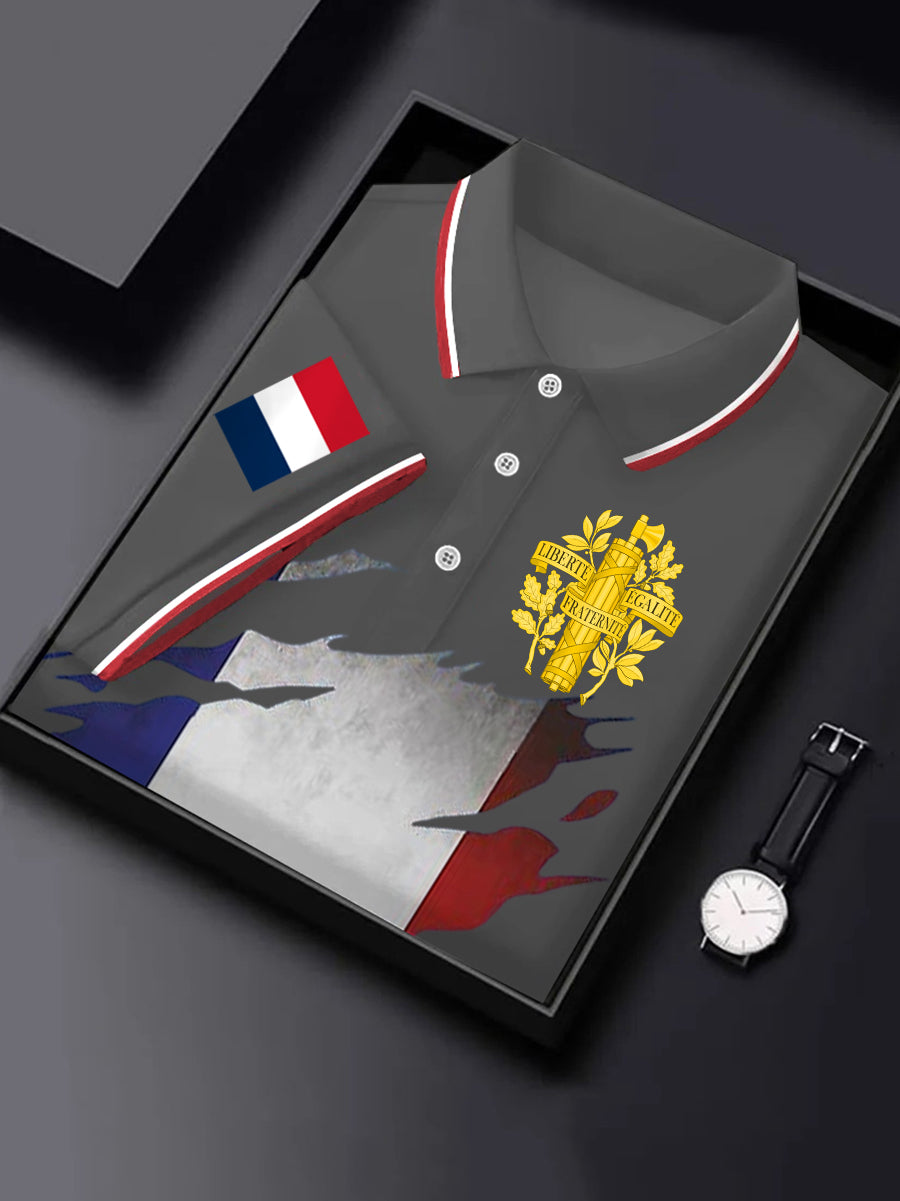 Chemise à manches courtes France pour homme