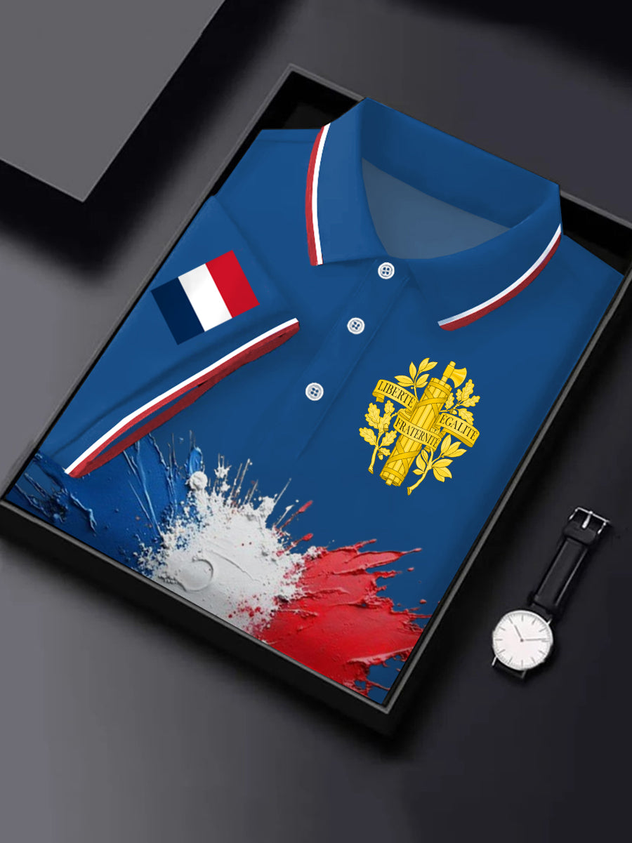 Chemise à manches courtes France pour homme