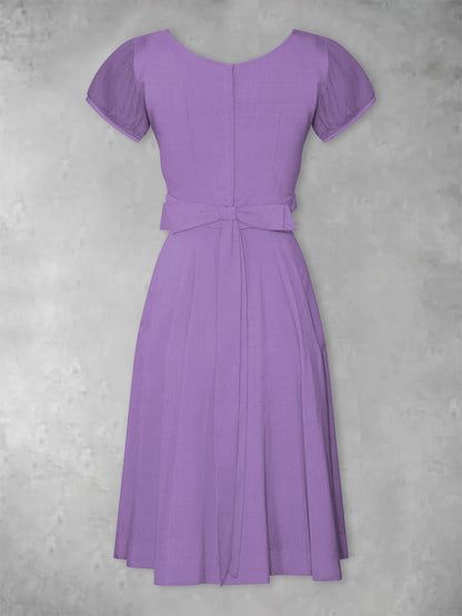 Women's Alzheimer's purple lace floral dress