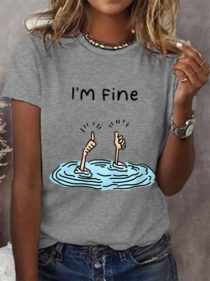 Women's I’m Fine Casual Tee