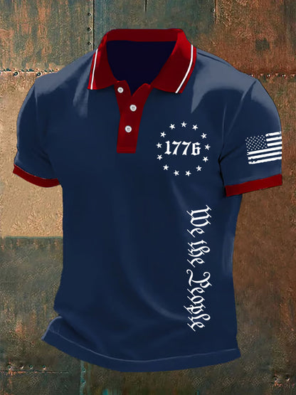 Men's We The People 1776 Independence Day Casual Polo