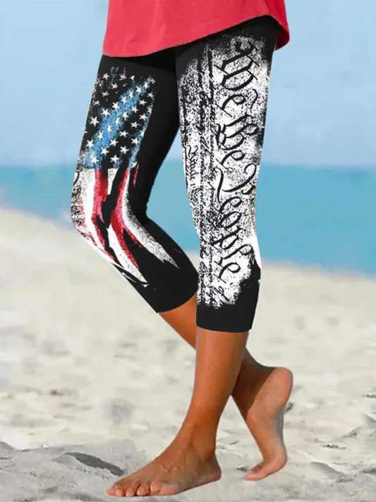 Women's Independence Day We The People leggings