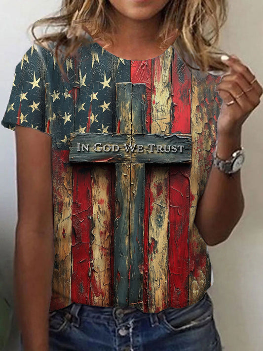 Women's In God We Trust Short-sleeved T-shirt