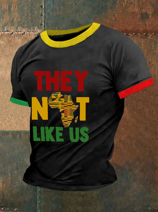 Men's Juneteenth 1865 Printed Round Neck T-Shirt
