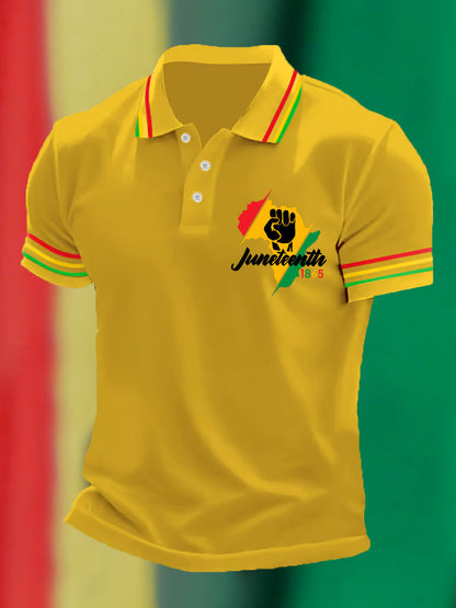 Men's Juneteenth 1865 Casual Polo
