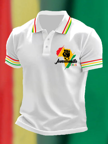 Men's Juneteenth 1865 Casual Polo