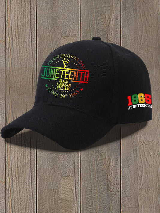 Unisex Juneteenth 1865 Print Hat