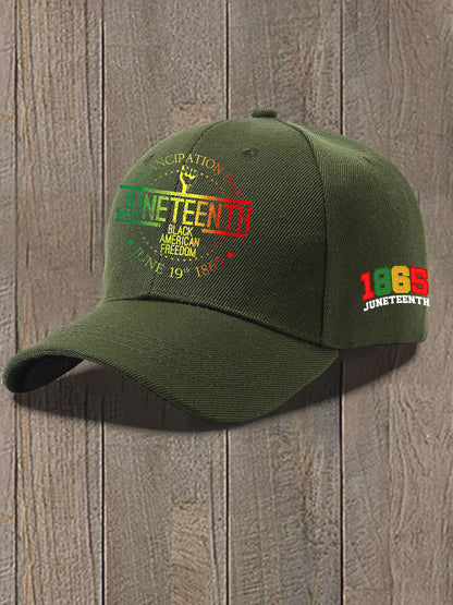 Unisex Juneteenth 1865 Print Hat