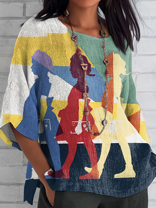 Women's Black History Juneteeth Printed Tops
