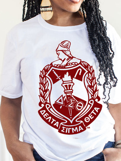 Women's Black History Delta Sigma Theta 1913 Printed T-shirt