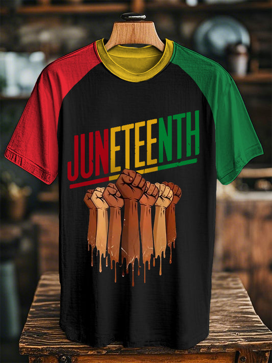Unisex Juneteenth 1865 Print Casual Tee