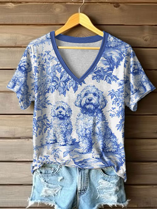 Women's Goldendoodle Printed Casual T-Shirt