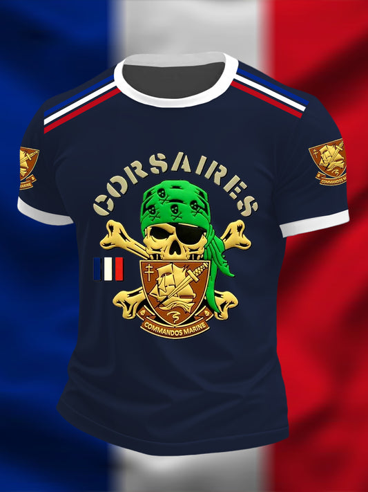 T-shirt à manches courtes Commandos Marine Homme