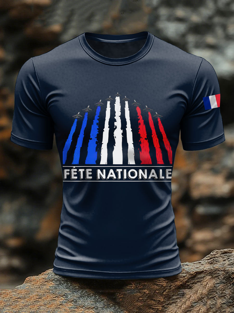 T-shirts de fête nationale du 14 juillet pour hommes