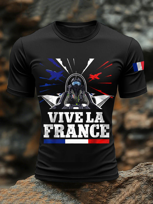 T-shirts Viva France Fête nationale du 14 juillet pour hommes