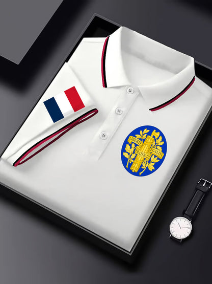 Chemise à manches courtes France pour homme
