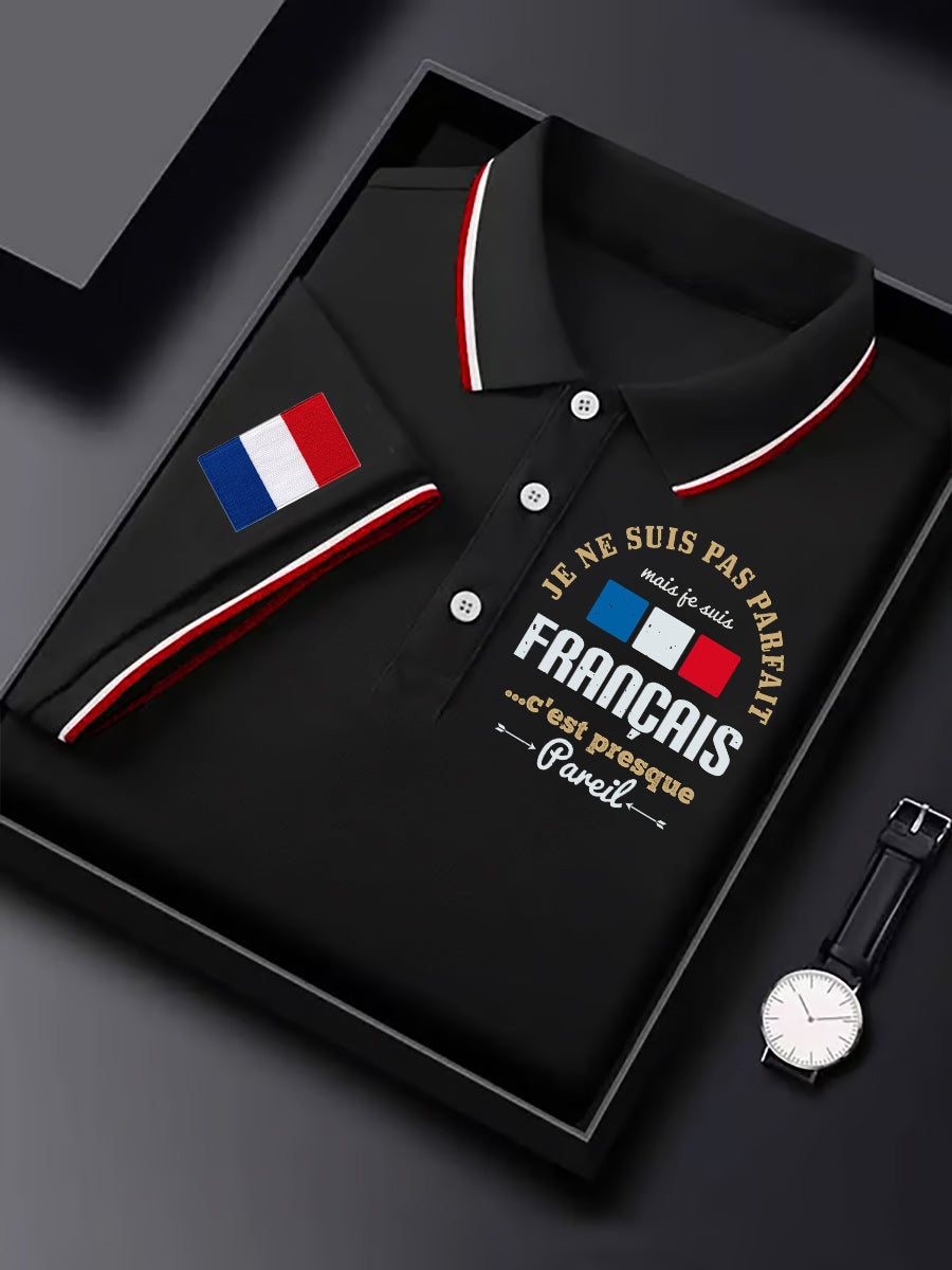 Chemise à manches courtes Je Ne Suis Pas Parfait Francais pour homme