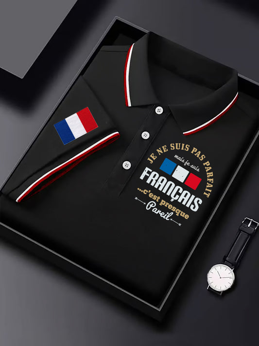 Chemise à manches courtes Je Ne Suis Pas Parfait Francais pour homme