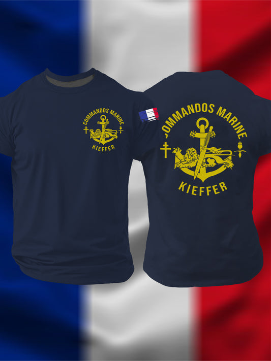 T-shirt à manches courtes Commandos Marine Homme