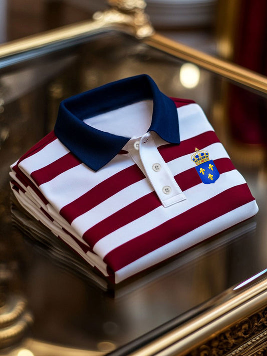 Chemise décontractée Vintage French Crown pour homme