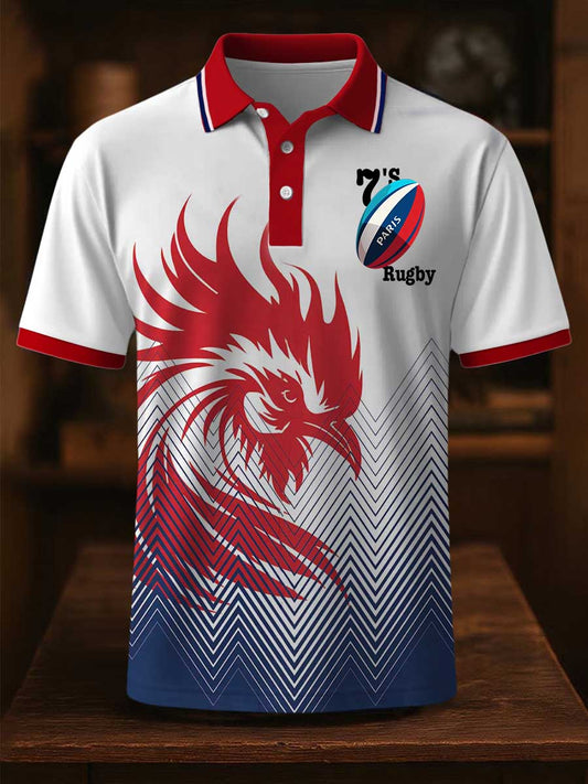 Chemise à manches courtes Rugby 7's Paris Homme