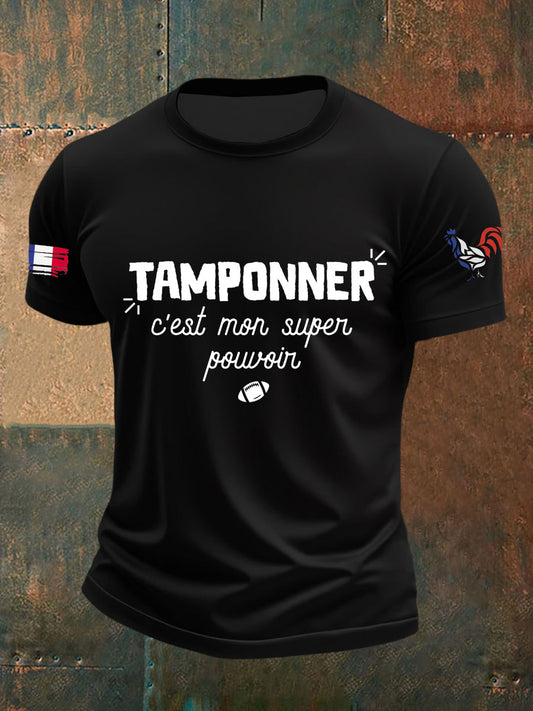 T-shirt manches courtes Tamponner C'est Mon Super Pouvoir Homme