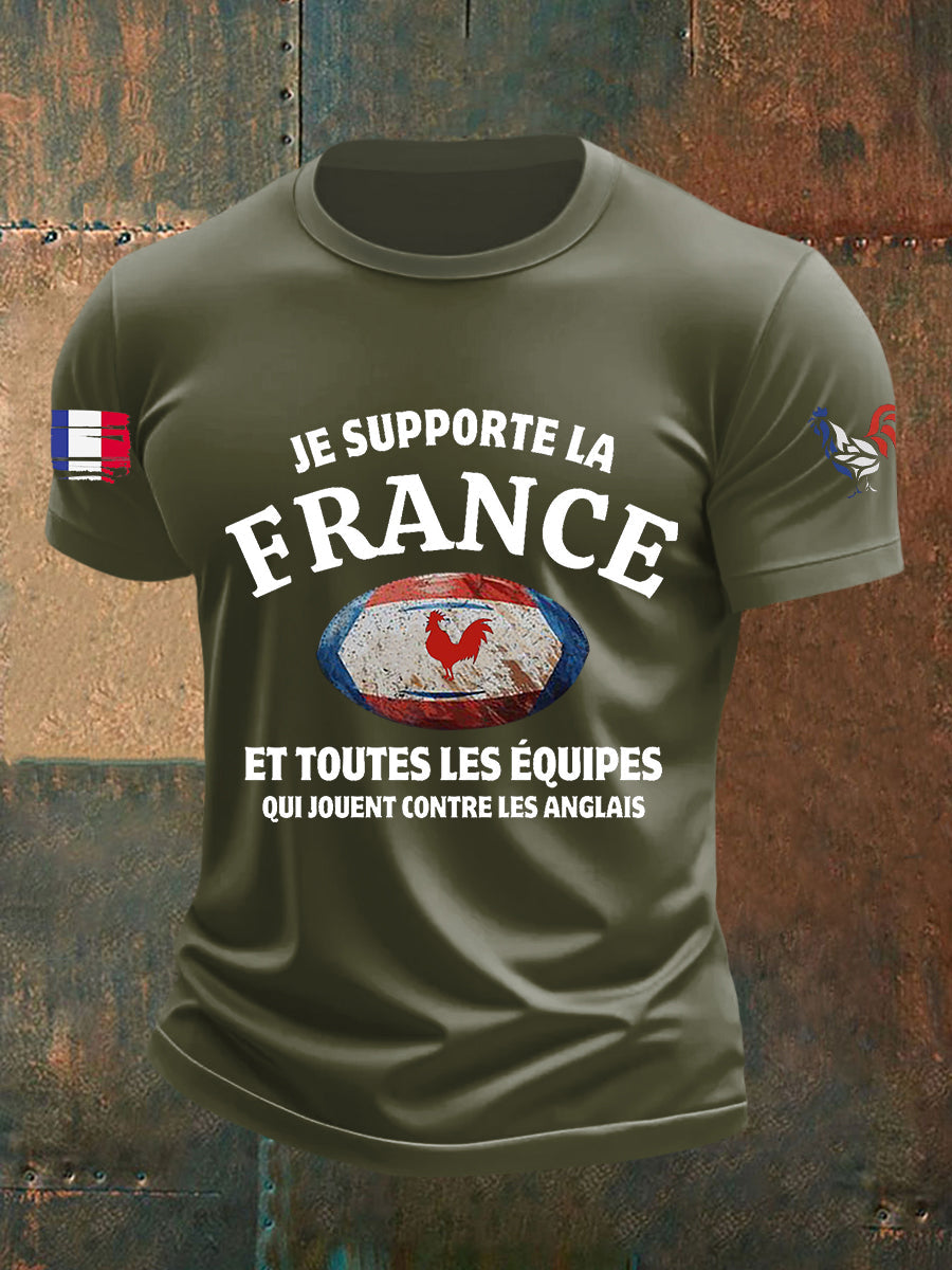 T-shirt à manches courtes Je Supporte La France Homme