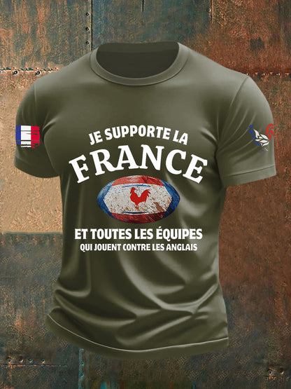 T-shirt à manches courtes Je Supporte La France Homme