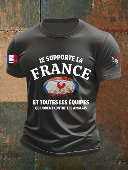 T-shirt à manches courtes Je Supporte La France Homme